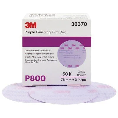 3M Hookit Abrasive Disc 30370, 3 in P800 Purple, Fine