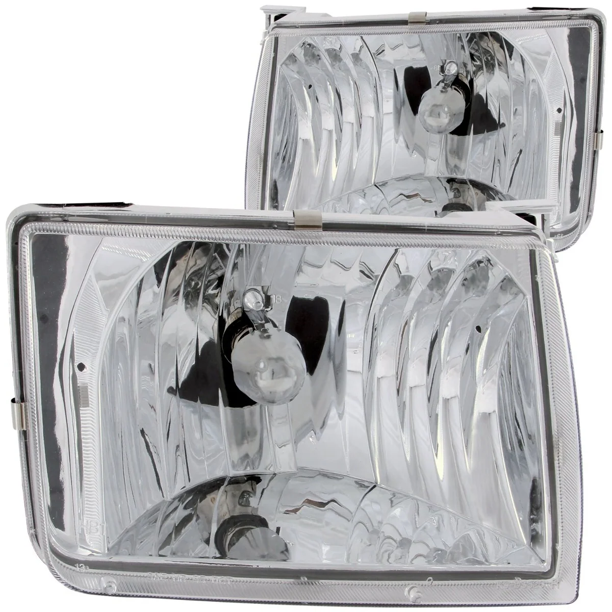 AnzoUSA 111049 Crystal Headlights Chrome
