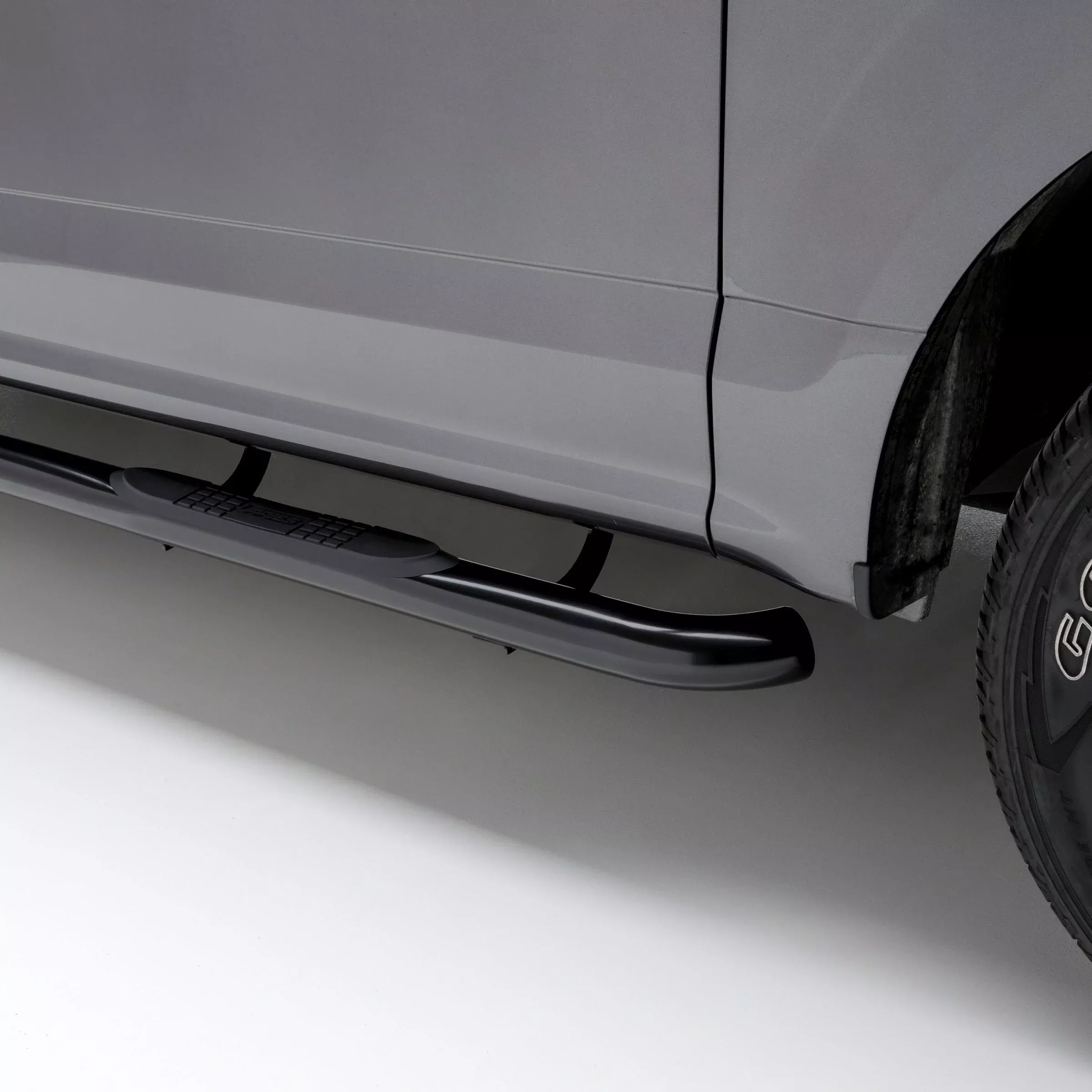 ARIES 202000 3" Round Black Steel Side Bars, Select Toyota 4Runner