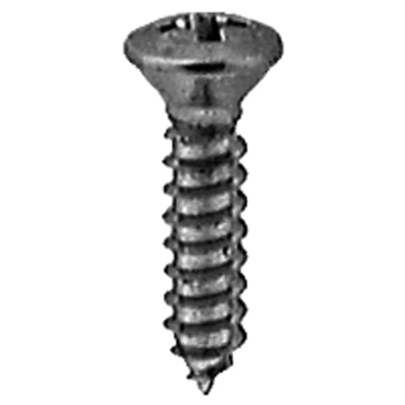 Auveco #8 X 3/4 Phillips Oval Head Tap Screw Chrome