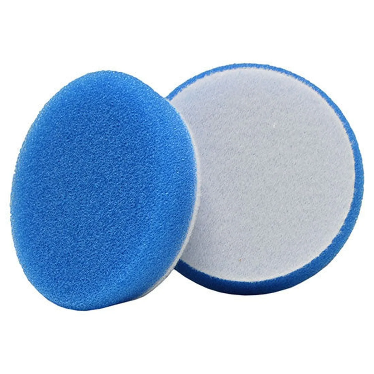 Buff and Shine Double Sided Snap Pad 852SP, 8 in Diameter, Blue Foam