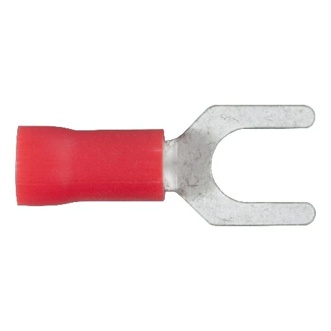 CURT 59611 Spade Terminals (22-18 Wire Gauge, #10 Stud Size, 100-Pack)