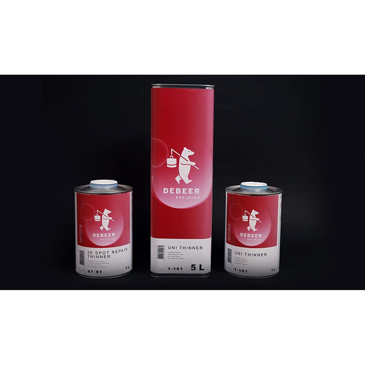 DeBeer Refinish 9151-L01 Medium WaterBase Thinner 1 L Clear Liquid