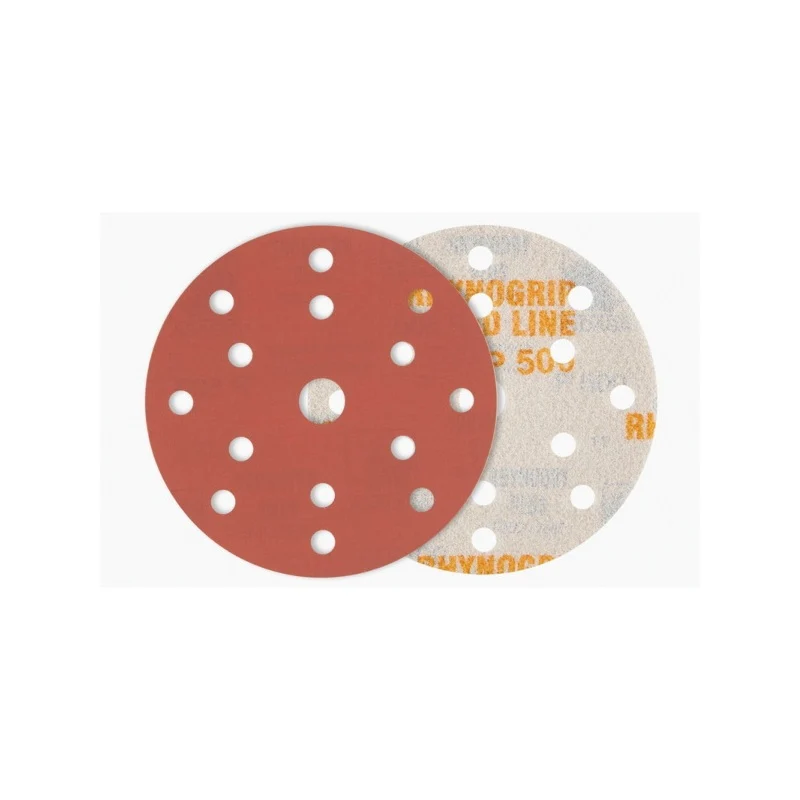 Indasa Medallion 820-40 RedLine 8 in 40 Grit Abrasive Solid Disc, Hook-and-Loop Backing