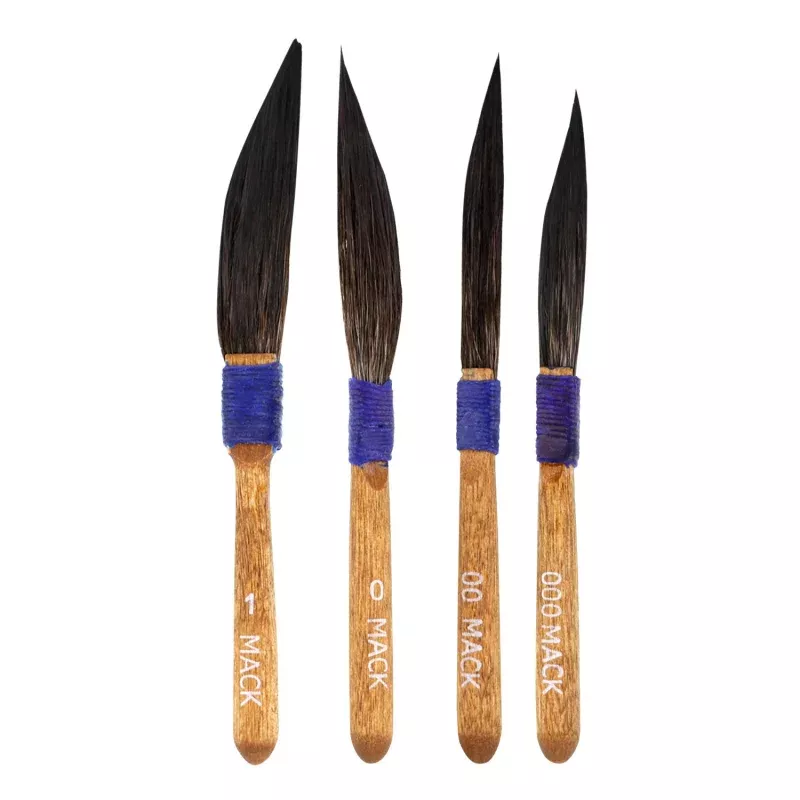 Set of 4 - Original Mack Sword Striper Pinstriping Brush