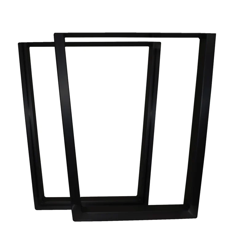 “V” Slab Legs 28″ High Black Pair
